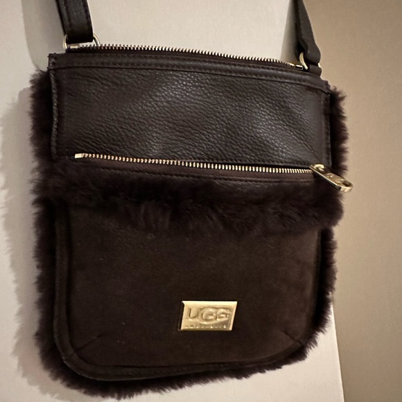 Ugg Leather and Suede crossbody handbag, NWT - Picture 1 of 4